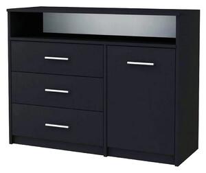 Komoda czarna do sypialni Z6-C93