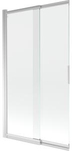 Mexen Fox parawan nawannowy 2-skrzydłowy przesuwny 100 x 150 cm, transparent, chrom - 891-100-002-01-00