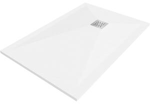 Mexen Stone+ brodzik kompozytowy prostokątny 80 x 70 cm, biały - 44107080
