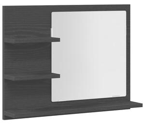 Lustro Åazienkowe, czarny dÄ b, 60x10,5x45 cm
