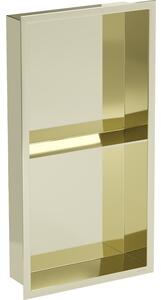 Mexen X-Wall-R półka wnękowa z kołnierzem i półką 60 x 30 cm, złota - 1950603010S