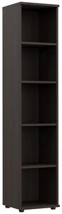 Minimalistyczny Regał Biurowy 5 Półek Wenge G9-C37
