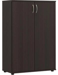 Klasyczna komoda biurowa z drzwiczkami wenge N7-C71