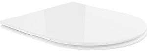 Mexen deska wolnoopadająca slim, duroplast, biała połysk - 39040100