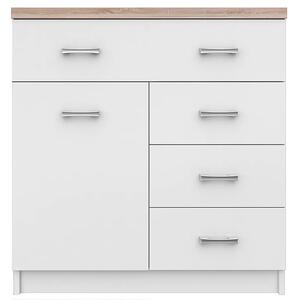 Biała komoda z 4 szufladami L9-G06