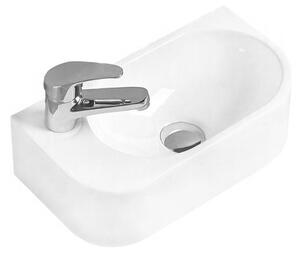 Mexen Viera umywalka nablatowa prawa 40 x 21 cm, biała 21274000R