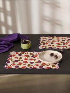 Sinsay - Podkładki na stół z motywem figi 2 pack - wielobarwny