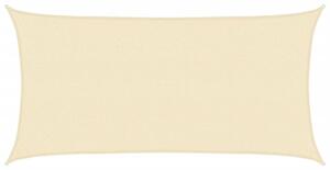 Żagiel przeciwsłoneczny, 160 g/m², kremowy, 2x3,5 m, hdpe