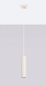 Beżowa pojedyńcza lampa wisząca 3X D296 W5-H04