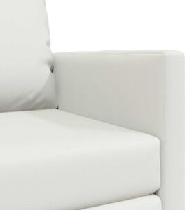 Sofa bed biaÅy 74 x 77 x 81 cm sztuczna skÃ³ra