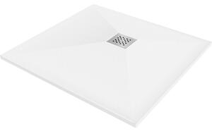 Mexen Stone+ brodzik kompozytowy kwadratowy 70 x 70 cm, biały - 44107070
