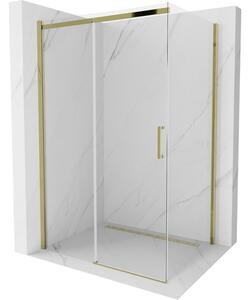 Mexen Omega kabina prysznicowa rozsuwana 120 x 80 cm, transparent, złota - 825-120-080-50-00