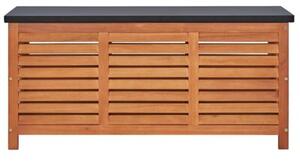 Skrzynia ogrodowa, 117x50x55 cm, lite drewno eukaliptusowe