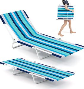 Składany leżak plażowy 2 szt