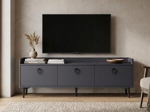 Stolik pod telewizor PIENA 160 cm, antracytowy