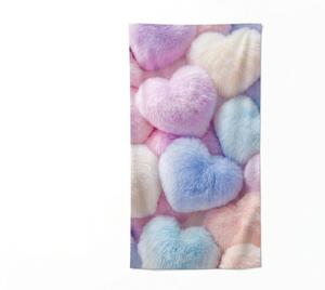 Szybkoschnący ręcznik plażowy XL PASTELLA kolorowy 100 x 180 cm, 100% mikrofibra