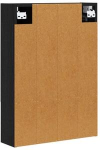 Szafka z lustrem do łazienki czarny dąb 50 x 14,5 x 70 cm