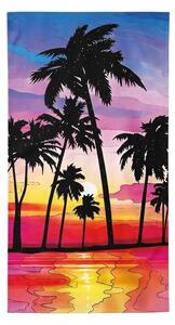 Szybkoschnący Ręcznik plażowy XXL SERIVA kolorowy 150 x 210 cm, 100% mikrofibra