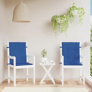 Poduszki na krzesła ogrodowe, 2 szt., niebieskie, 100x50x3 cm