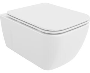 Mexen Margo miska wc Rimless z deską wolnoopadającą slim, duroplast, biała połysk - 30420900