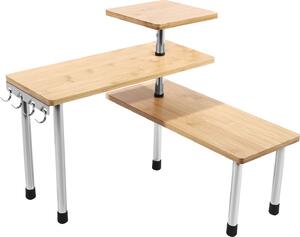 3-poziomowy stojak na przyprawy 360° organizer na blat kuchenny organizer na przyprawy do salonu kuchnia kawiarnia