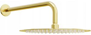 Mexen Slim deszczownica 30 cm z ramieniem prysznicowym, złota - 79230211-50