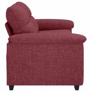 Sofa 2-osobowa, winna czerwieÅ, 180x81x84 cm, tkaninÄ