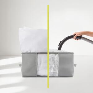 Plastikowy próżniowy pojemnik do przechowywania ubrań 40x40x25 cm – Homéa