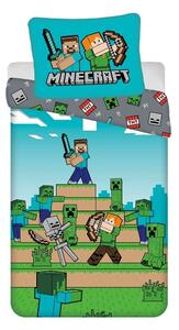 Bawełniana pościel dziecięca jednoosobowa 140x200 cm Minecraft "We got this" – Jerry Fabrics