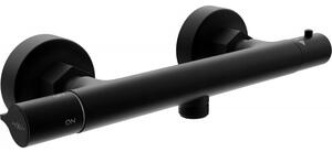 Mexen Slim termostatyczna bateria prysznicowa, czarna - 77105-70