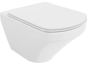Mexen Vito miska wc Rimless z deską wolnoopadającą slim, duroplast, biała połysk - 30174000