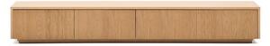Szafka pod TV w dekorze dębu w naturalnym kolorze 200x30x40 cm Helvine – Kave Home