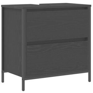 Zestaw mebli łazienkowych 5 szt. czarny 76.5 x 35 x 95 cm