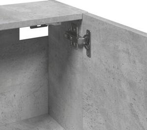 Wisząca szafka łazienkowa, betonowa szarość, 32x20x67 cm