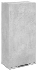 Wisząca szafka łazienkowa, betonowa szarość, 32x20x67 cm