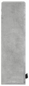 Wisząca szafka łazienkowa, betonowa szarość, 32x20x67 cm