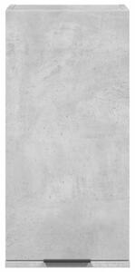 Wisząca szafka łazienkowa, betonowa szarość, 32x20x67 cm