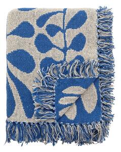 Niebieski koc 130x160 cm Nevine – Bloomingville