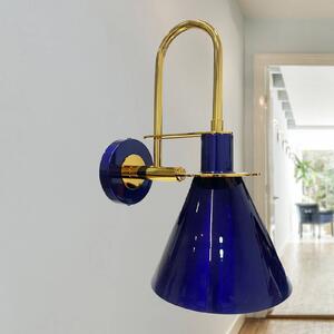 Kinkiet Ramsay ROYALTECH, możliwość ściemniania, niebieski, salon / jadalnia, metal