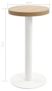 Stolik bistro, kolor jasny brąz, 40 cm, mdf