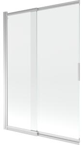 Mexen Fox parawan nawannowy 2-skrzydłowy przesuwny 120 x 150 cm, transparent, chrom - 891-120-002-01-00