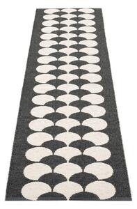 Czarno-kremowy chodnik odpowiedni na zewnątrz 70x250 cm Poppy Black Vanilla – Pappelina