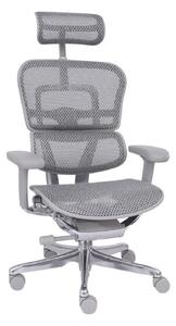 Fotel biurowy Ergohuman 2 Elite GS Grey - szary ergonomiczny fotel siatkowy