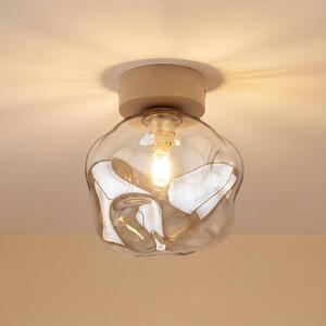 Lampa sufitowa Lava TK Lighting, możliwość ściemniania, kremowy / amber, salon / jadalnia, szkło, nowoczesny