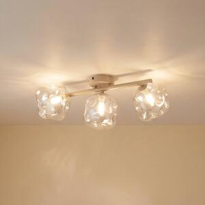 Lampa sufitowa Lava TK Lighting, możliwość ściemniania, kremowy / amber, salon / jadalnia, szkło, nowoczesny