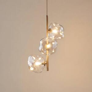 Lampa wisząca Lava TK Lighting, możliwość ściemniania, kremowy / amber, salon / jadalnia, szkło, nowoczesny