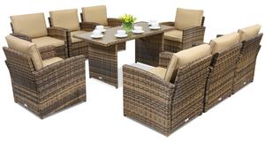 Meble ogrodowe Monaco Premium 8 Garden Point brązowe