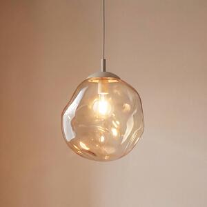 Lampa wisząca Lava TK Lighting, możliwość ściemniania, kremowy / amber, salon / jadalnia, szkło, nowoczesny
