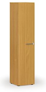 Szafa biurowa wąska PRIMO WOOD, 400 x 420 x 1781 mm, buk