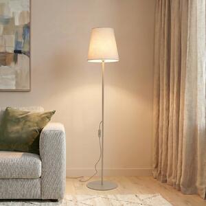 Lampa stojąca Elizabeth TK Lighting, kremowy / amber, salon / jadalnia, tkanina / materiał / jedwab, nowoczesny